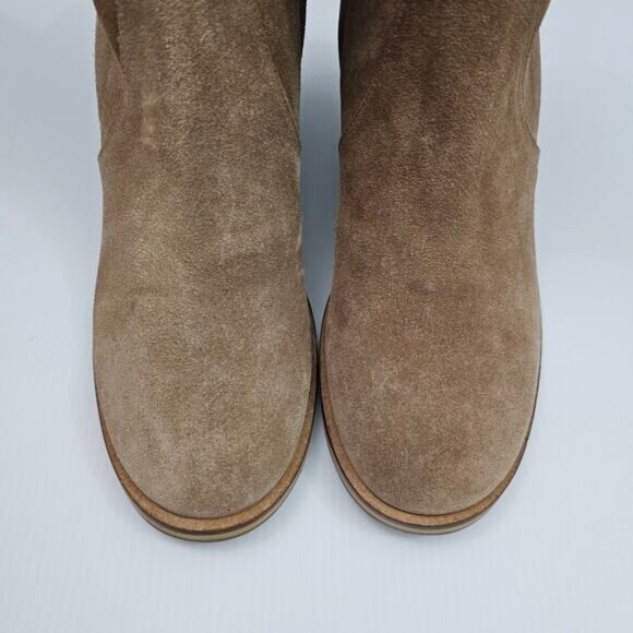 Aquatalia Bellamy Ankle Boot Womens 9.5 Brown Suede Water Resistant Designer - Picture 6 of 15